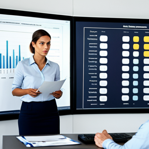 Risk Assessment Meeting**

"A diverse team of professionals in appropriate business attire, participating in a risk assessment meeting in a modern office. They are reviewing a risk matrix displayed on a large screen. The atmosphere is collaborative and focused. Safe for work, fully clothed, professional, perfect anatomy, natural proportions, appropriate content, well-lit, high-quality."

**