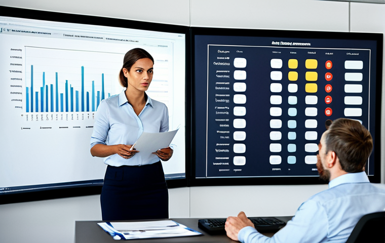 Risk Assessment Meeting**

"A diverse team of professionals in appropriate business attire, participating in a risk assessment meeting in a modern office. They are reviewing a risk matrix displayed on a large screen. The atmosphere is collaborative and focused. Safe for work, fully clothed, professional, perfect anatomy, natural proportions, appropriate content, well-lit, high-quality."

**